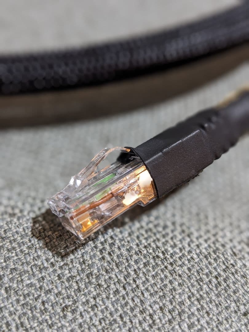 美品 SAEC サエク SLA-500 オーディオ用高品質LANケーブル1.8m