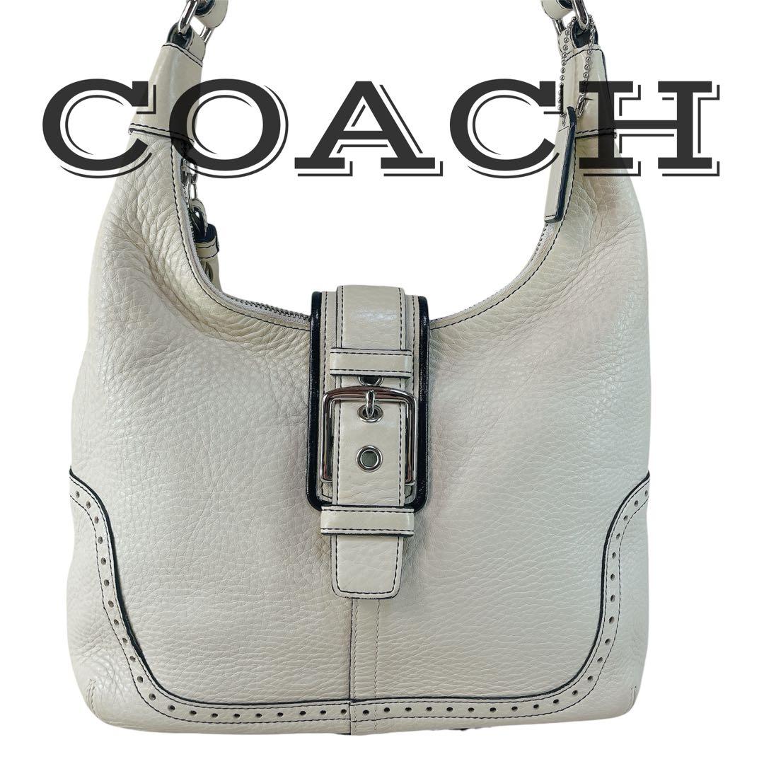 【美品】 COACH コーチ ショルダーバッグ レザー ソーホー 肩掛け