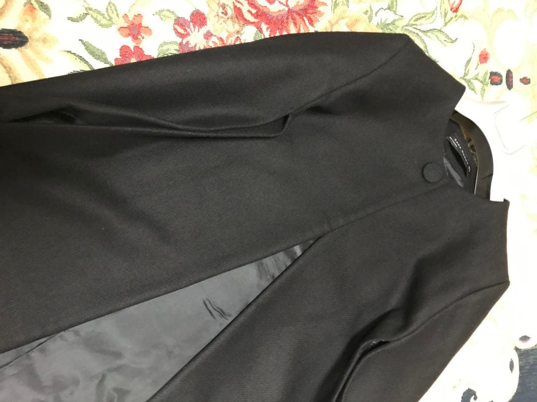 綺麗　ザラ　ZARA マント　ケープ　ブラック　ロング