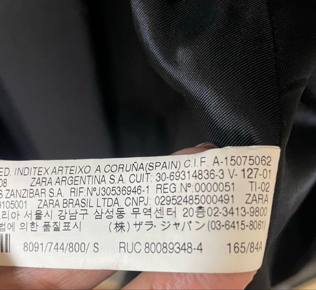 綺麗　ザラ　ZARA マント　ケープ　ブラック　ロング