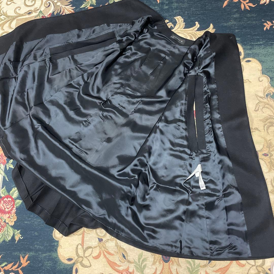 綺麗　ザラ　ZARA マント　ケープ　ブラック　ロング