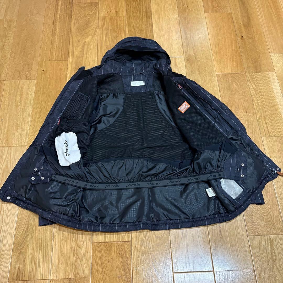 【セットアップ】phenix スキーウェア 上下セット メンズ　L ドクロ　黒