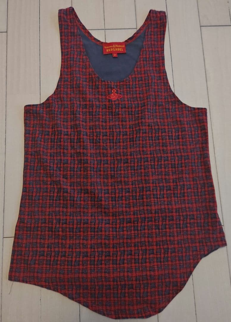 ヴィヴィアンウエストウッド RED LABEL アシメトリータンクトップ