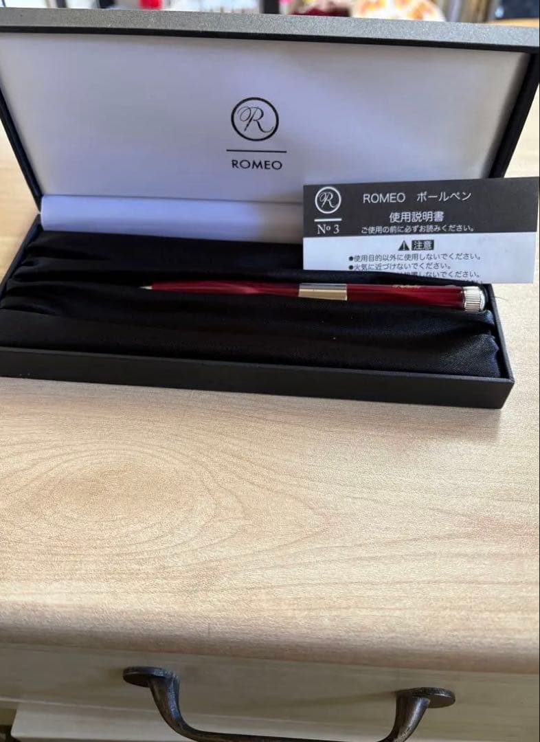 ロメオ 伊東屋 ROMEO Ｎｏ．３ボールペン 太軸 イタリアンレッド Ｒ161