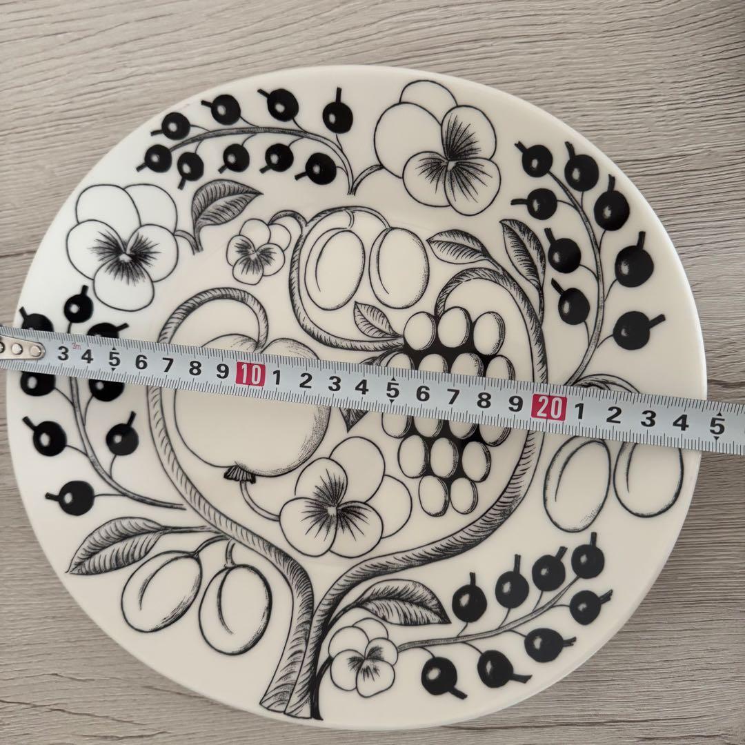 アラビア　パラティッシ　オーバルプレート　ブラック2枚組　ARABIA 匿名発送