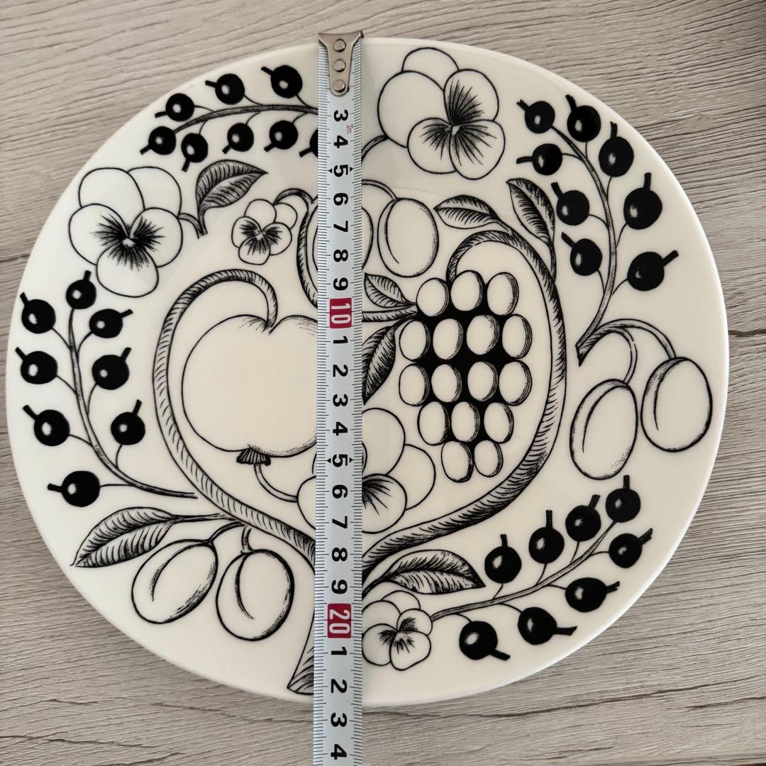 アラビア　パラティッシ　オーバルプレート　ブラック2枚組　ARABIA 匿名発送