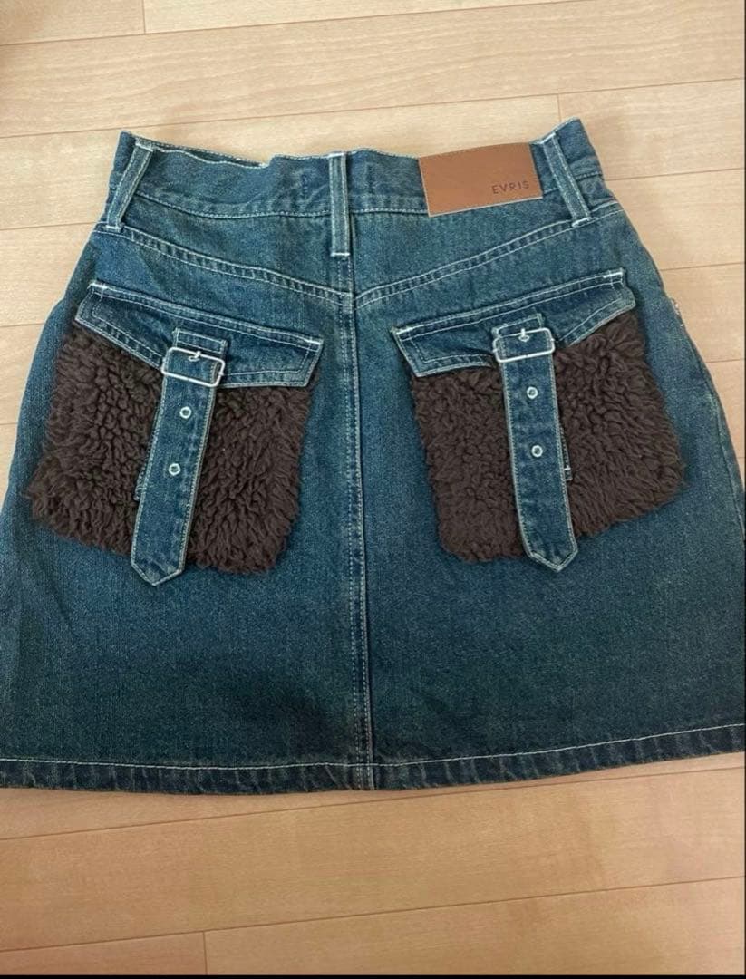 EVRIS デニムボア ブルゾン＆ミニスカート (セットアップ)