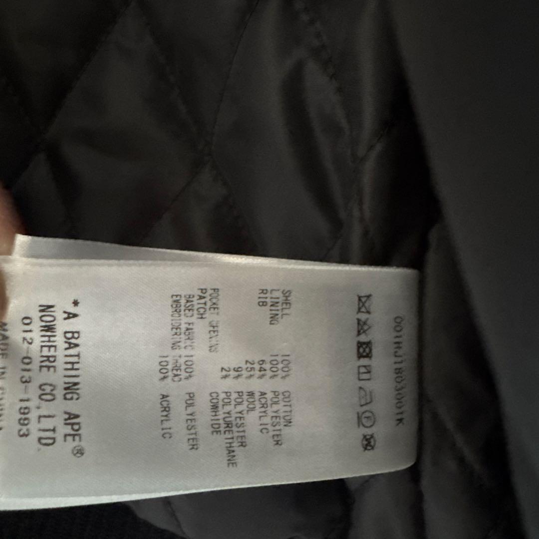 A BATHING APE スタジャン 黒 140センチ