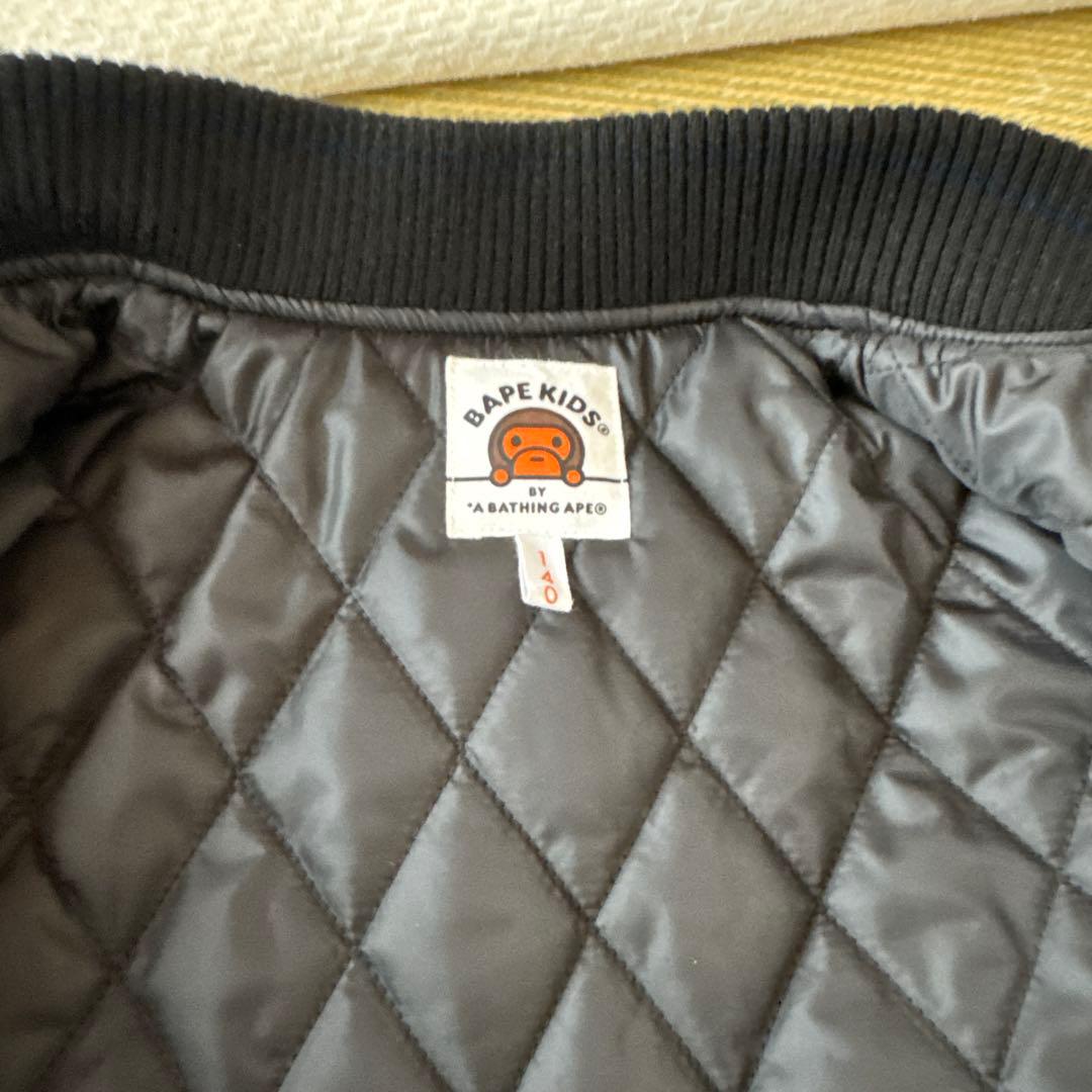 A BATHING APE スタジャン 黒 140センチ