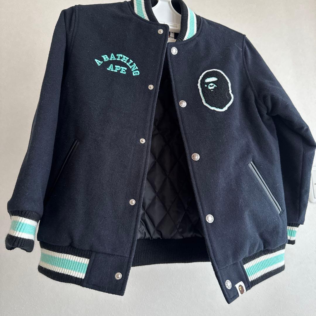 A BATHING APE スタジャン 黒 140センチ