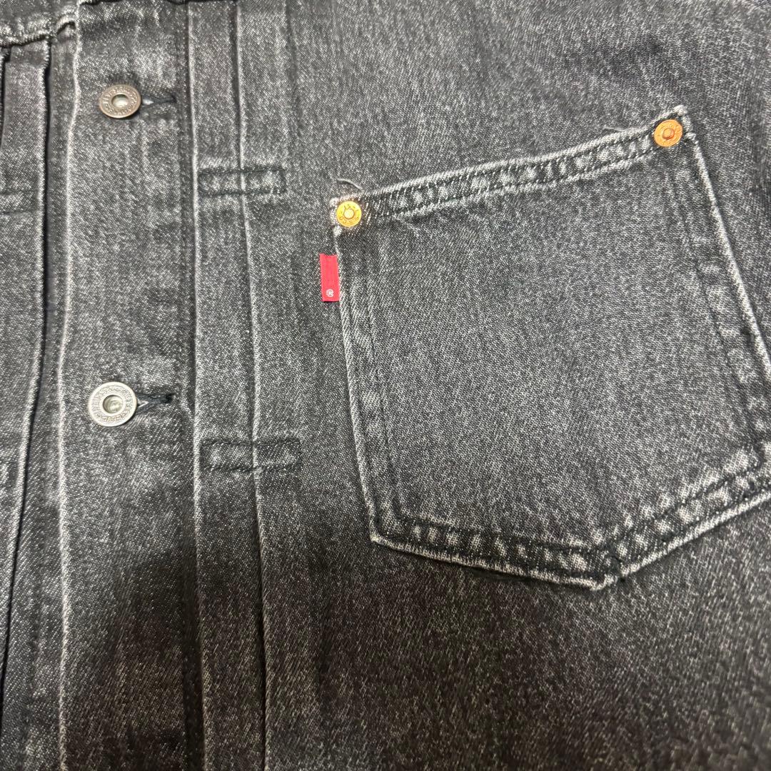 【Levi’s PREMIUM】プレミアム ブラックデニムジャケット メンズ M
