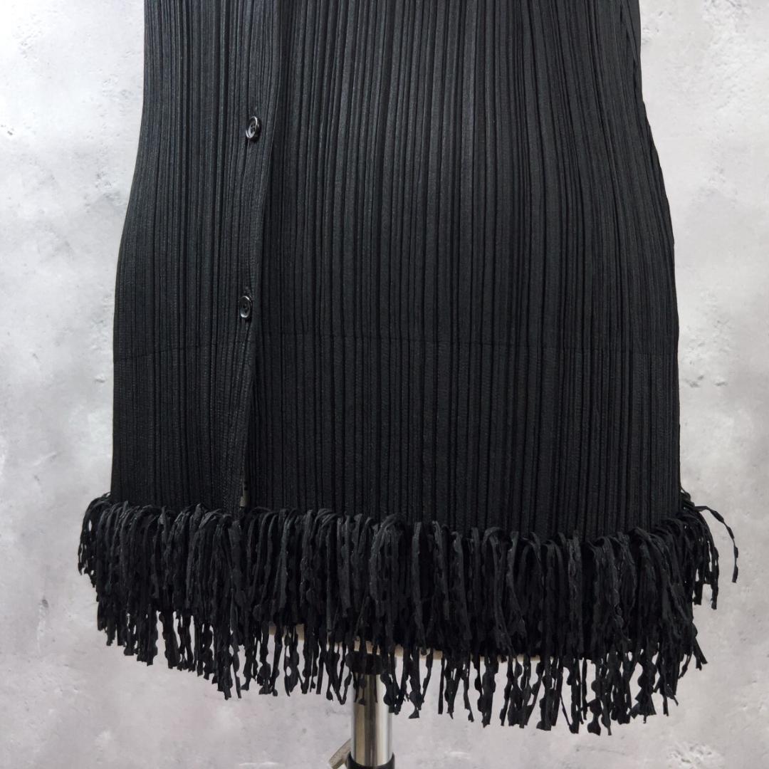 う*さ様 イッセイミヤケ プリーツプリーズ フリンジ チュニック ブラウス 3