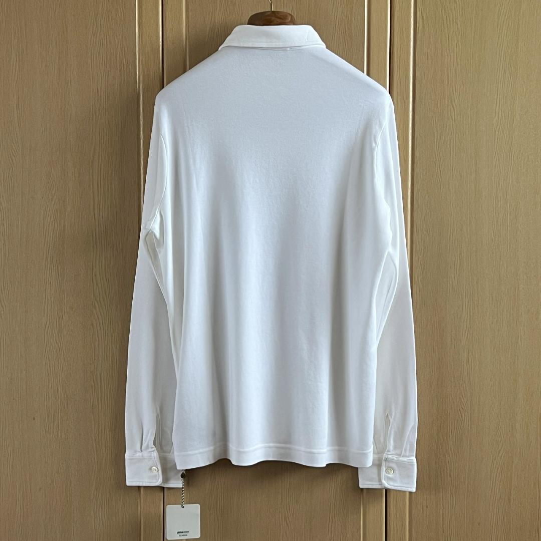 ZANONE ザノーネ ピマコットン ロングスリーブ ポロシャツ 白