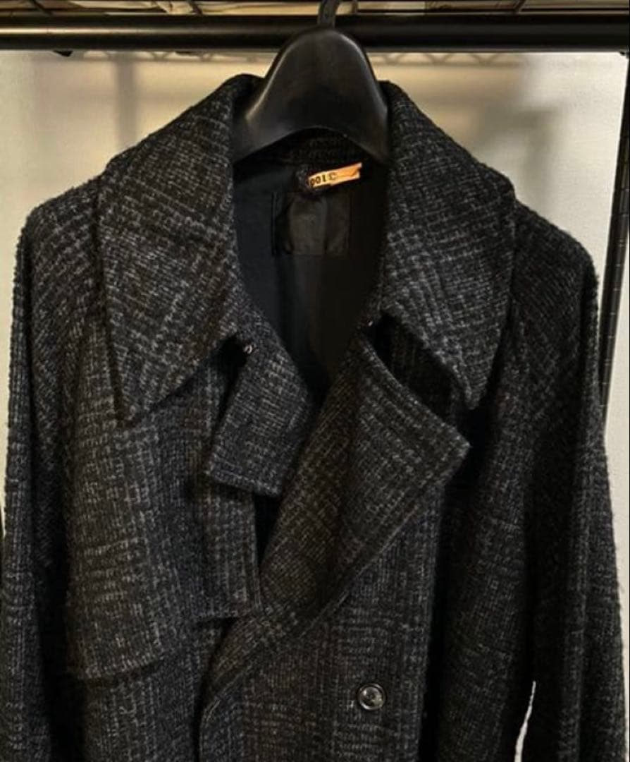 bukhtウール ツイード トレンチコート チェスターコート