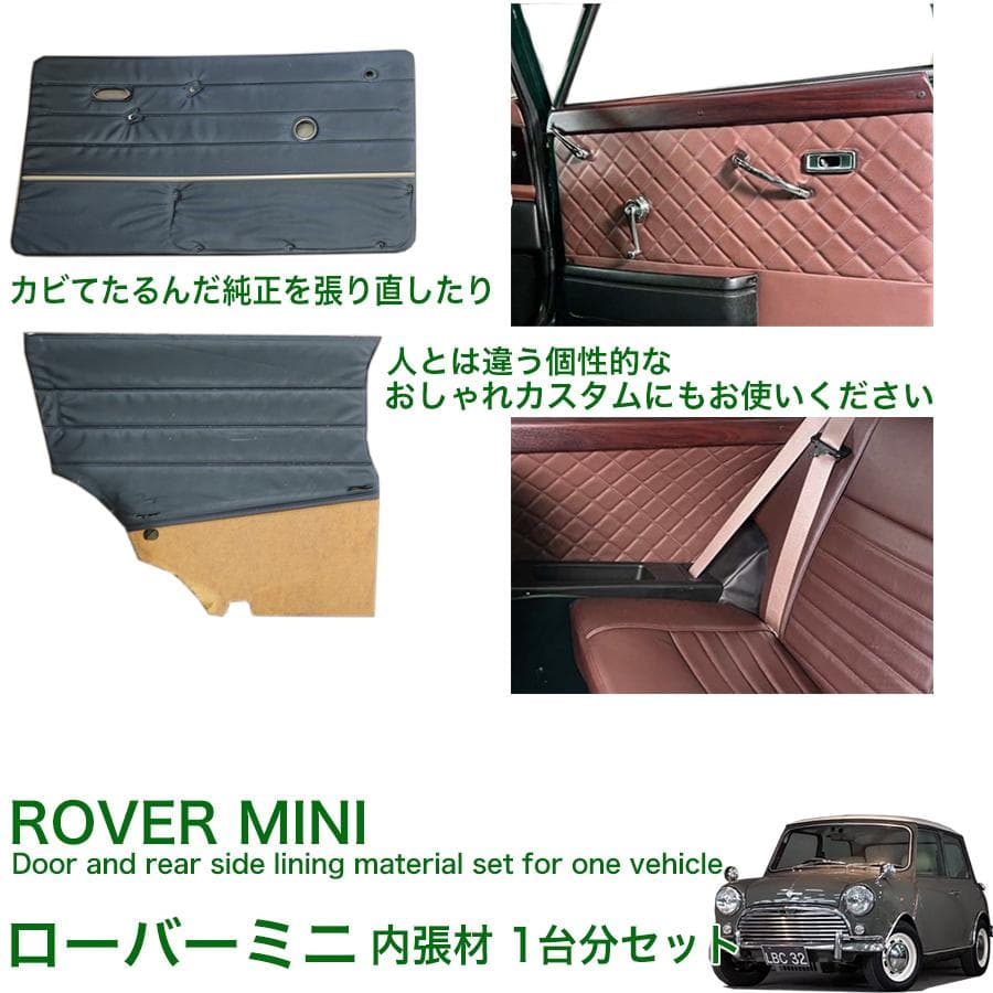 ローバー ミニ 内装 内張 材 ドア内張 リア内張 材料 クラッシック クーパー