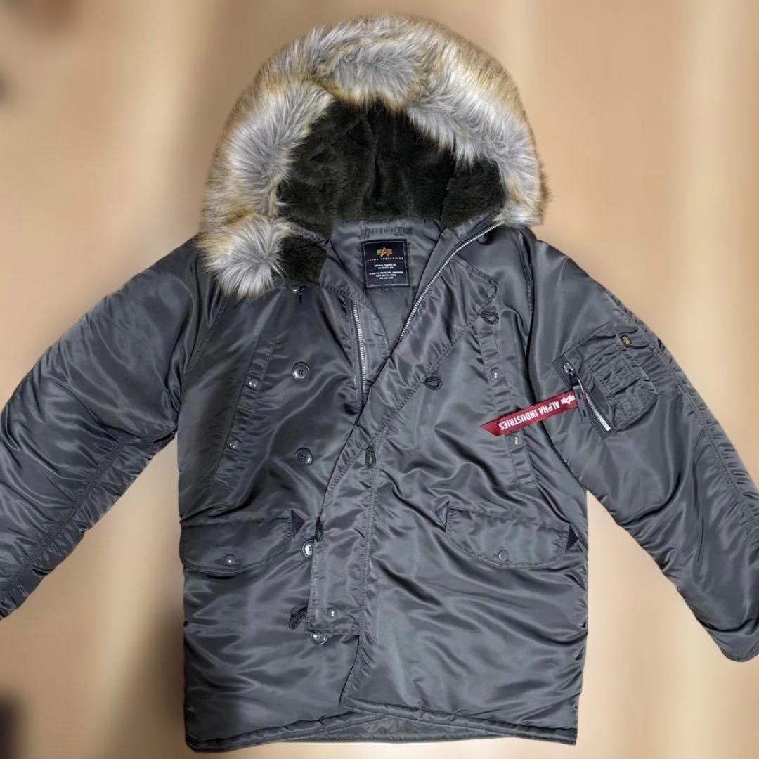 美品ALPHA INDUSTRIES N3-Bミリタリージャケット XL