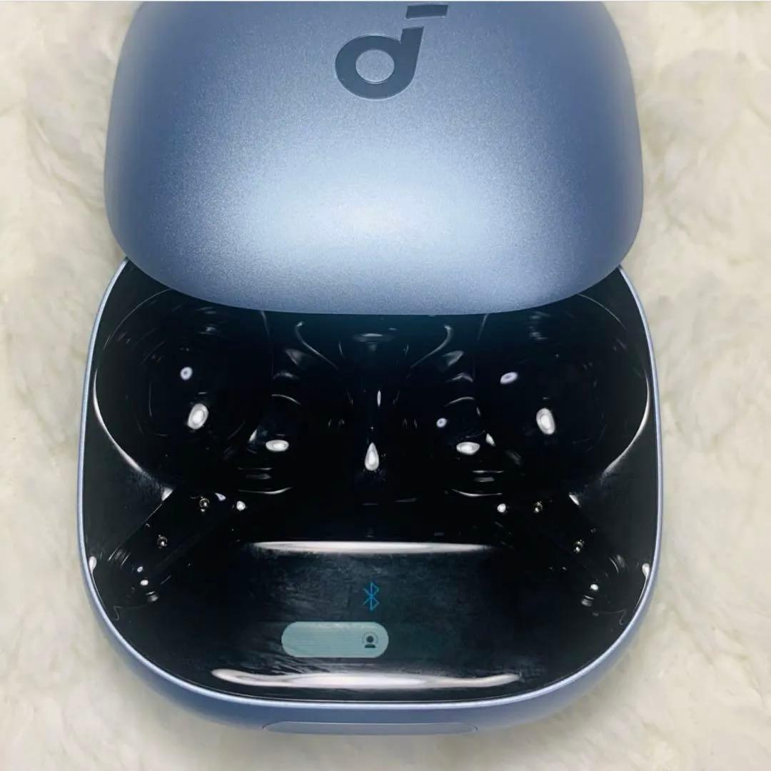 美品 Anker Liberty4Pro スカイブルー 充電ケース 2