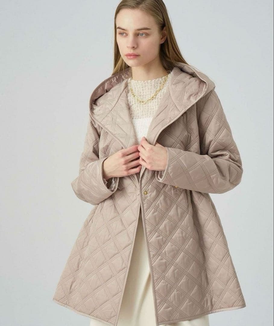 ANAYI キルティングフードコート　現行タグ