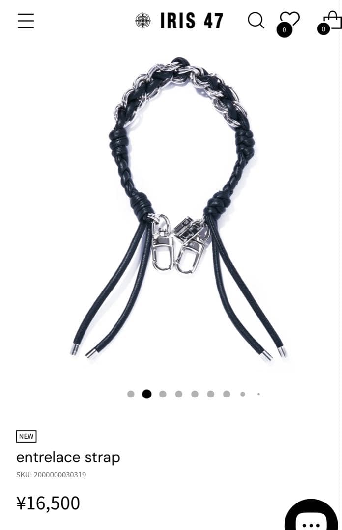 IRIS47 ストラップ ケータイ チェーン 新品 CLASSY ブレスレット