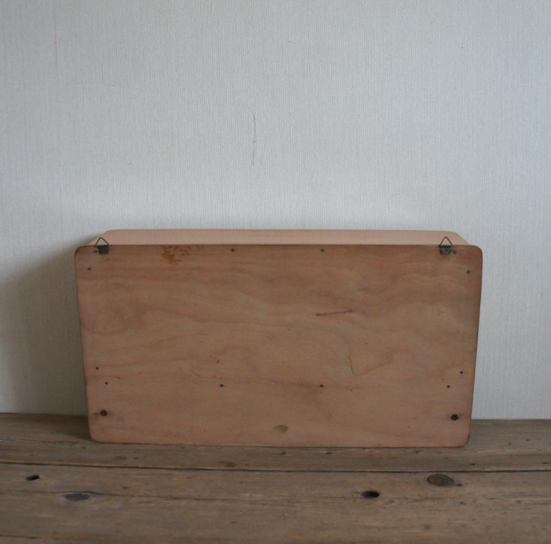 ウォールキャビネット　蛇腹扉　飾り棚　ブロカント　フランス　アンティーク