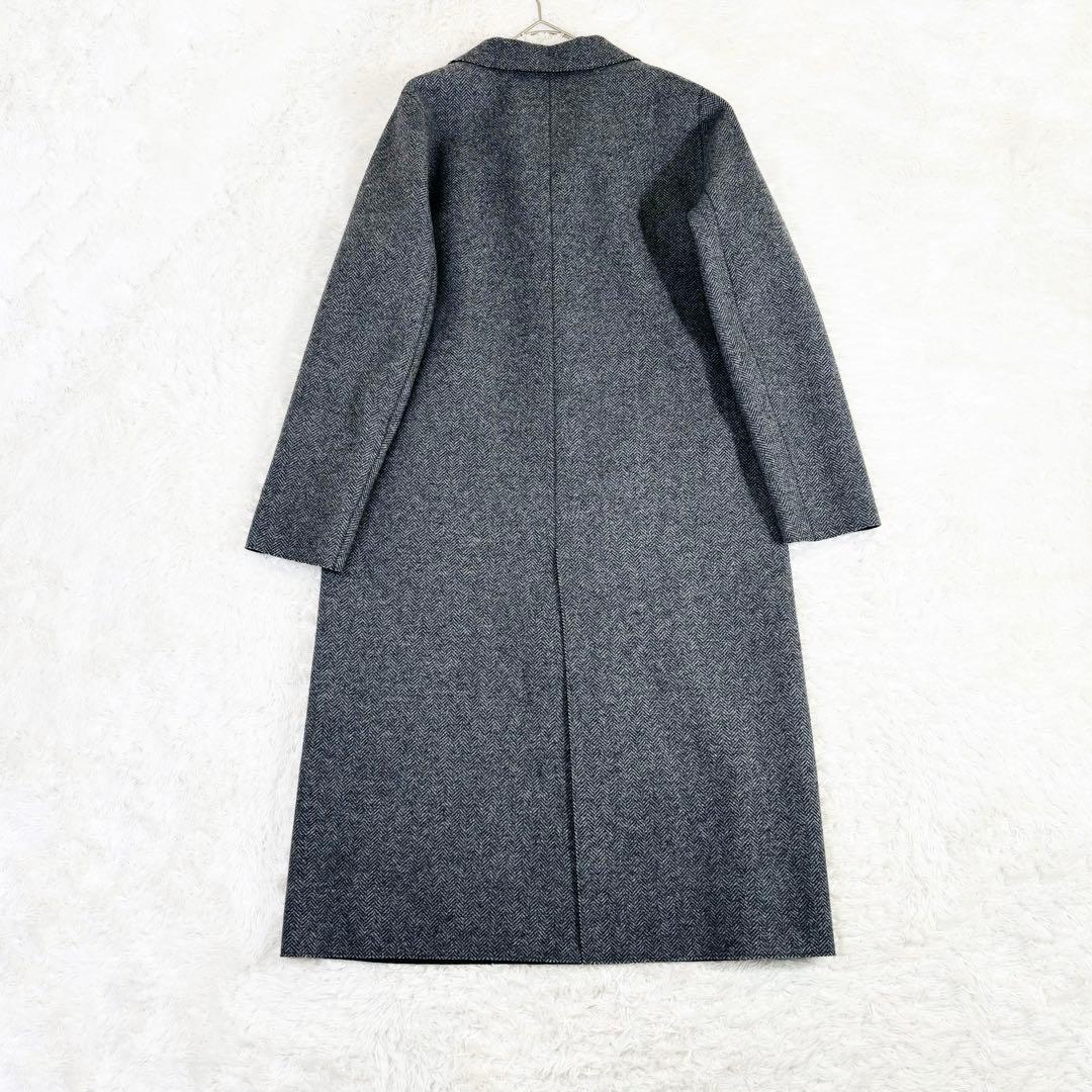 715 美品✨クロス&クロス ウールリバーシブルチェスターコート ダブルフェイス