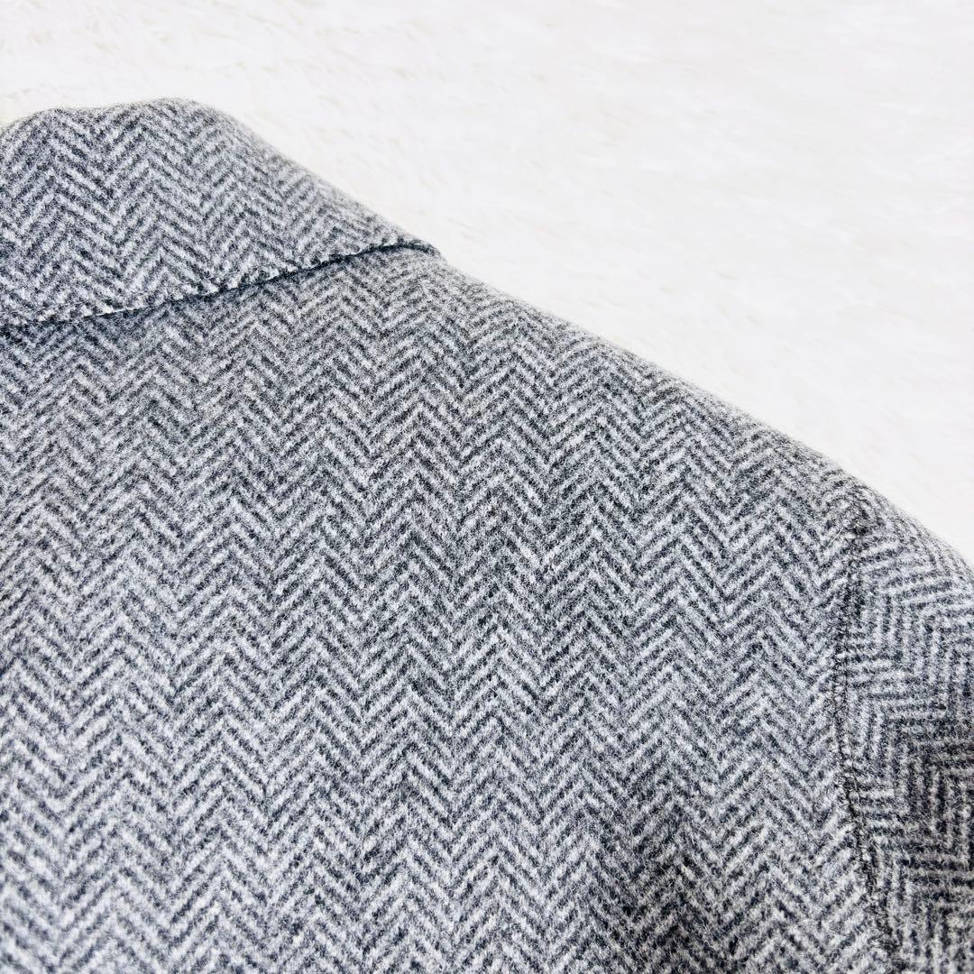 715 美品✨クロス&クロス ウールリバーシブルチェスターコート ダブルフェイス