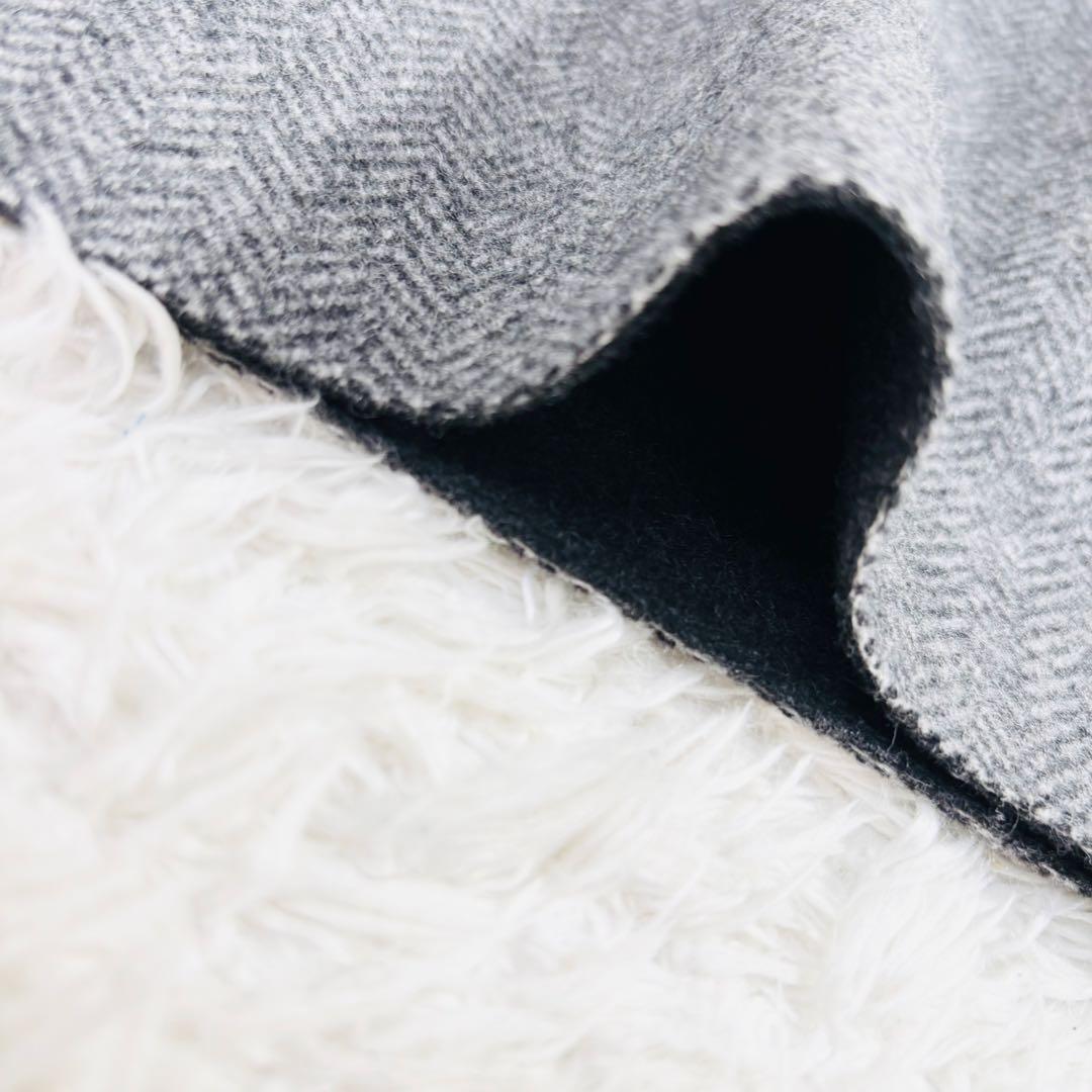 715 美品✨クロス&クロス ウールリバーシブルチェスターコート ダブルフェイス