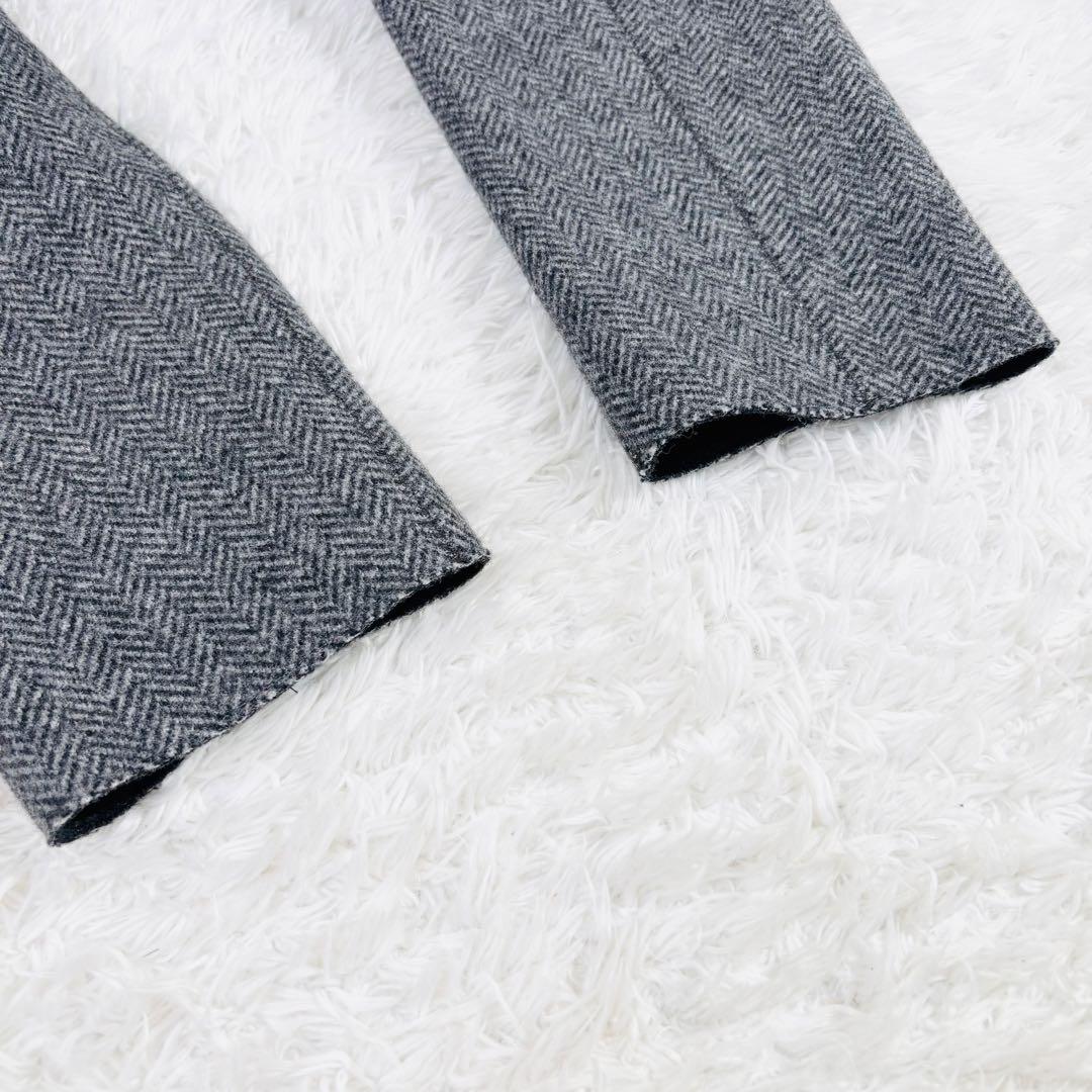 715 美品✨クロス&クロス ウールリバーシブルチェスターコート ダブルフェイス