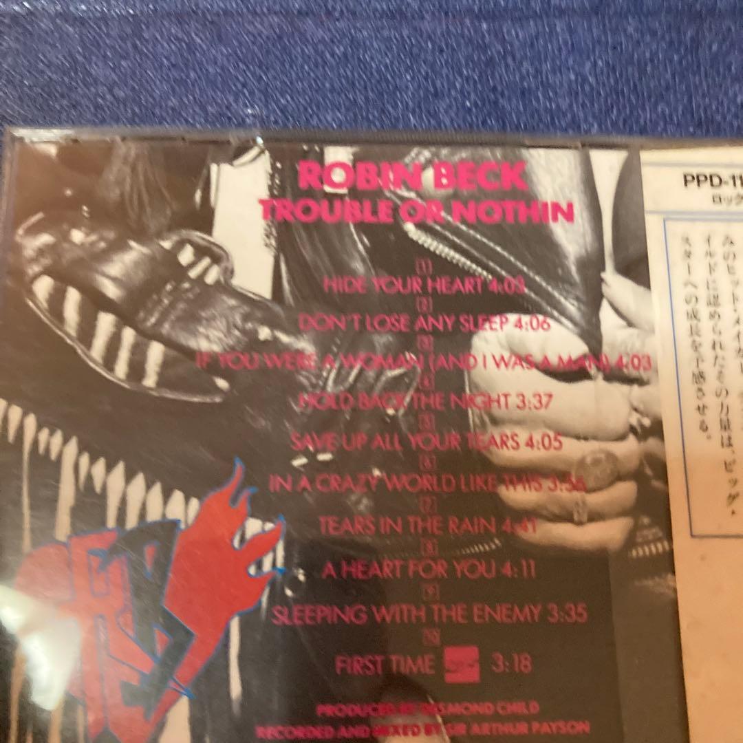 トラブル オア ナッシング ロビン ベック　ROBIN BECK 帯付　CD
