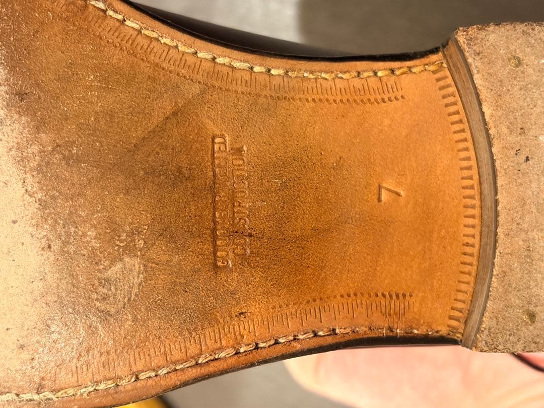 OTSUKA 25.0cm バーガンディ 内羽根プレーンホールカット