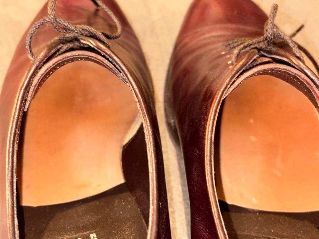 OTSUKA 25.0cm バーガンディ 内羽根プレーンホールカット