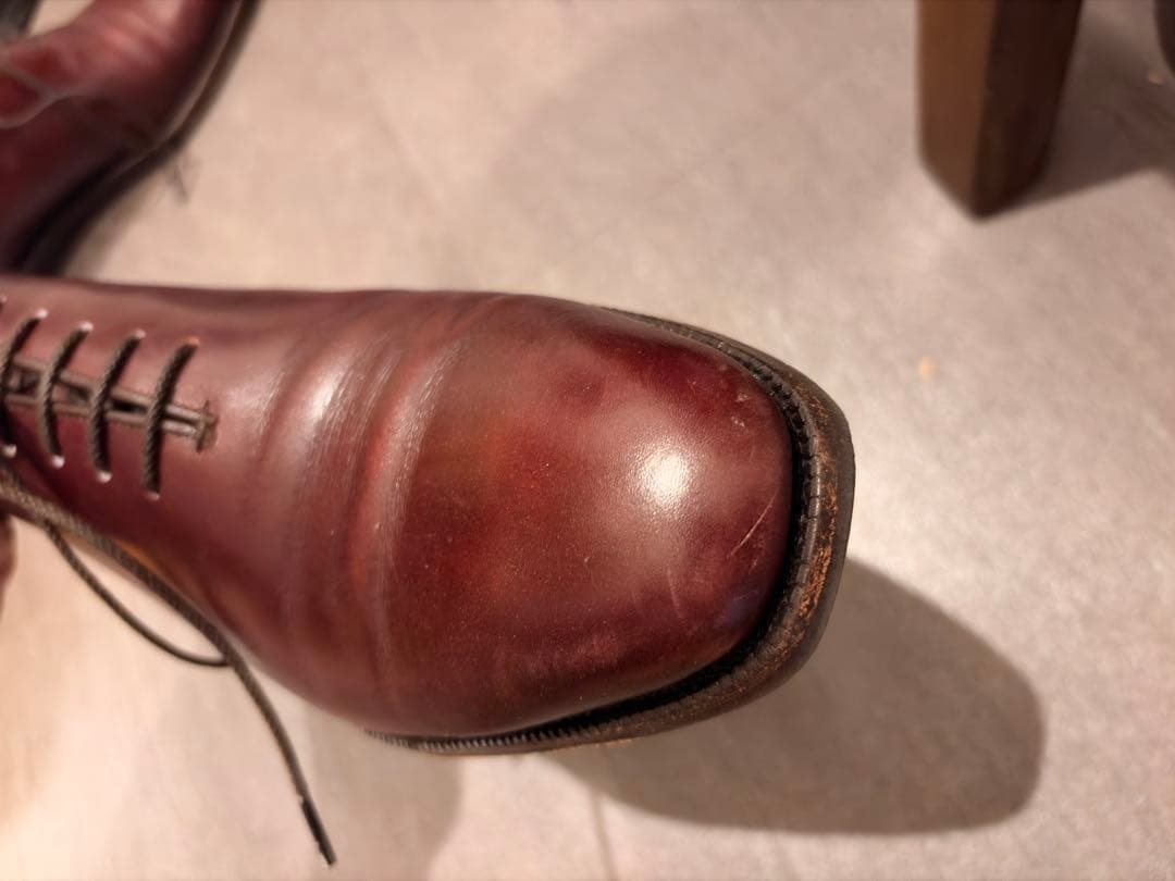 OTSUKA 25.0cm バーガンディ 内羽根プレーンホールカット