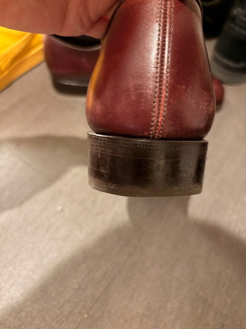 OTSUKA 25.0cm バーガンディ 内羽根プレーンホールカット