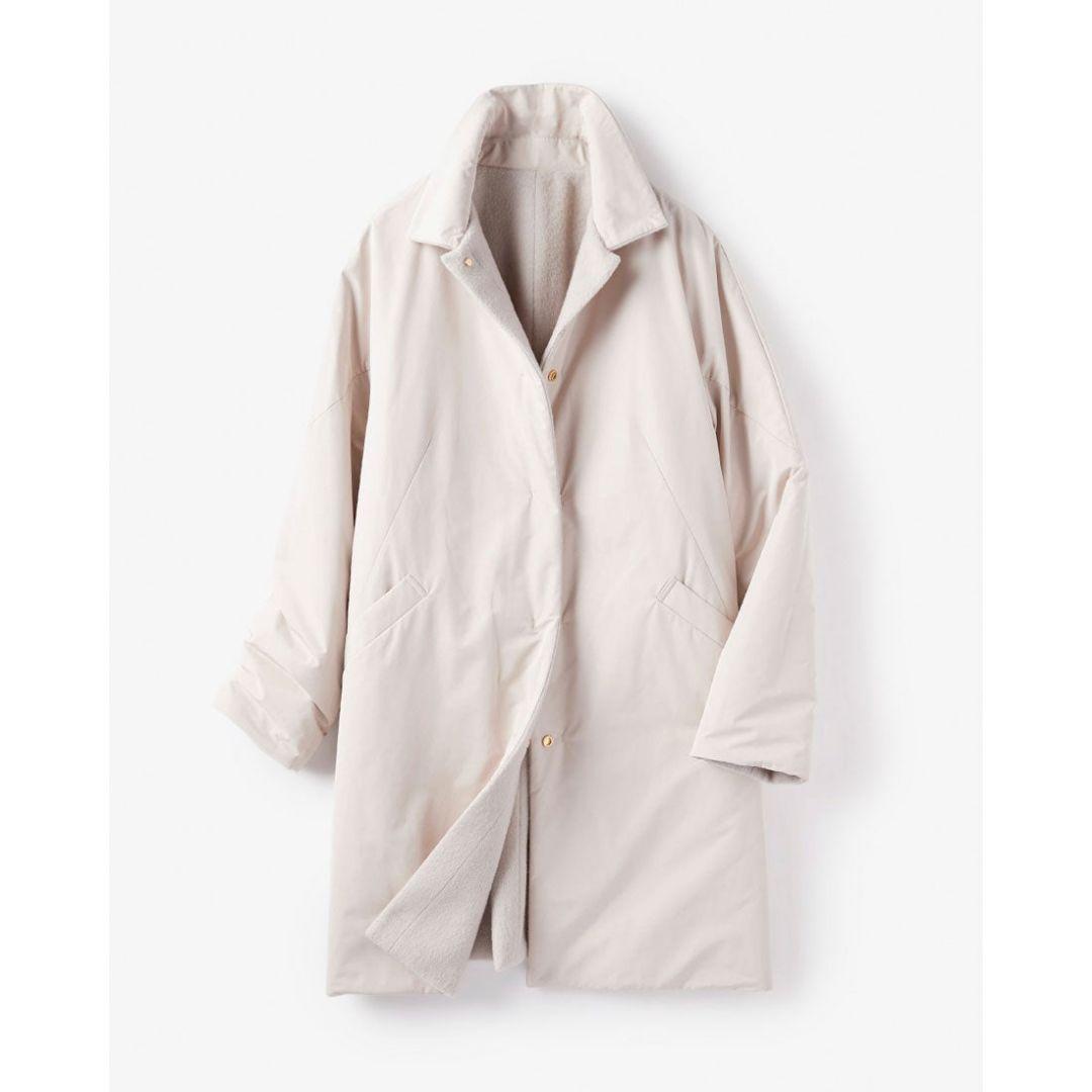 マジカルサーモ リバーシブル・ウールコート/ステン　Lサイズ