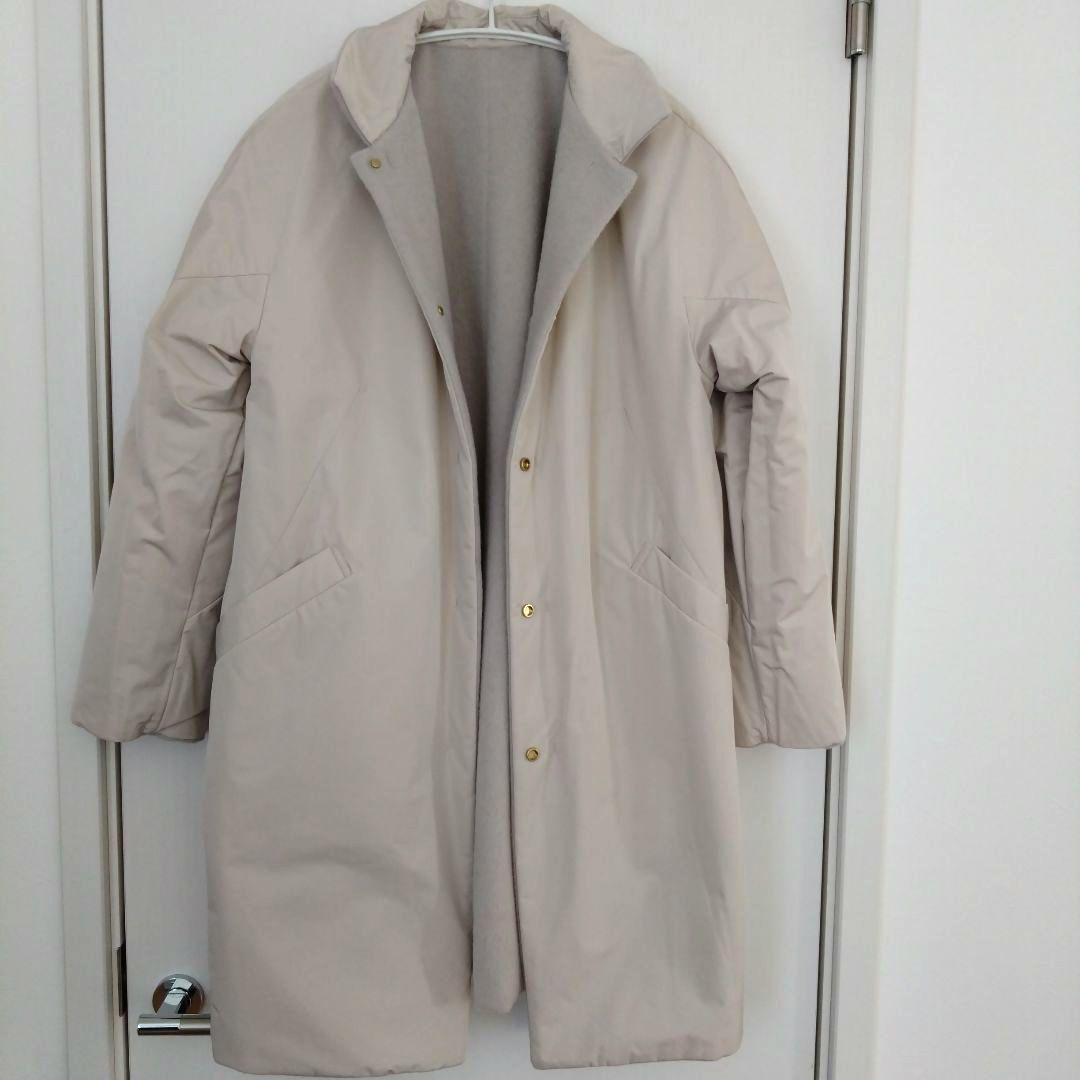 マジカルサーモ リバーシブル・ウールコート/ステン　Lサイズ