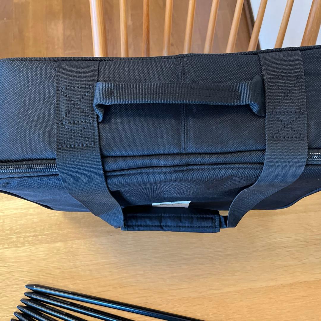 スノーピーク ユニットギアバッグ110とソリッドステークデルタ 40 10本