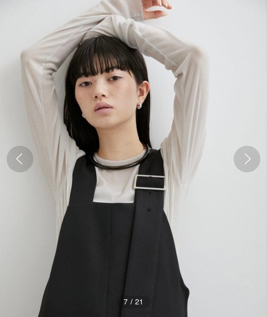 ※週末限定価格【ADAM ET ROPE】ベルテッドストラップロンパース