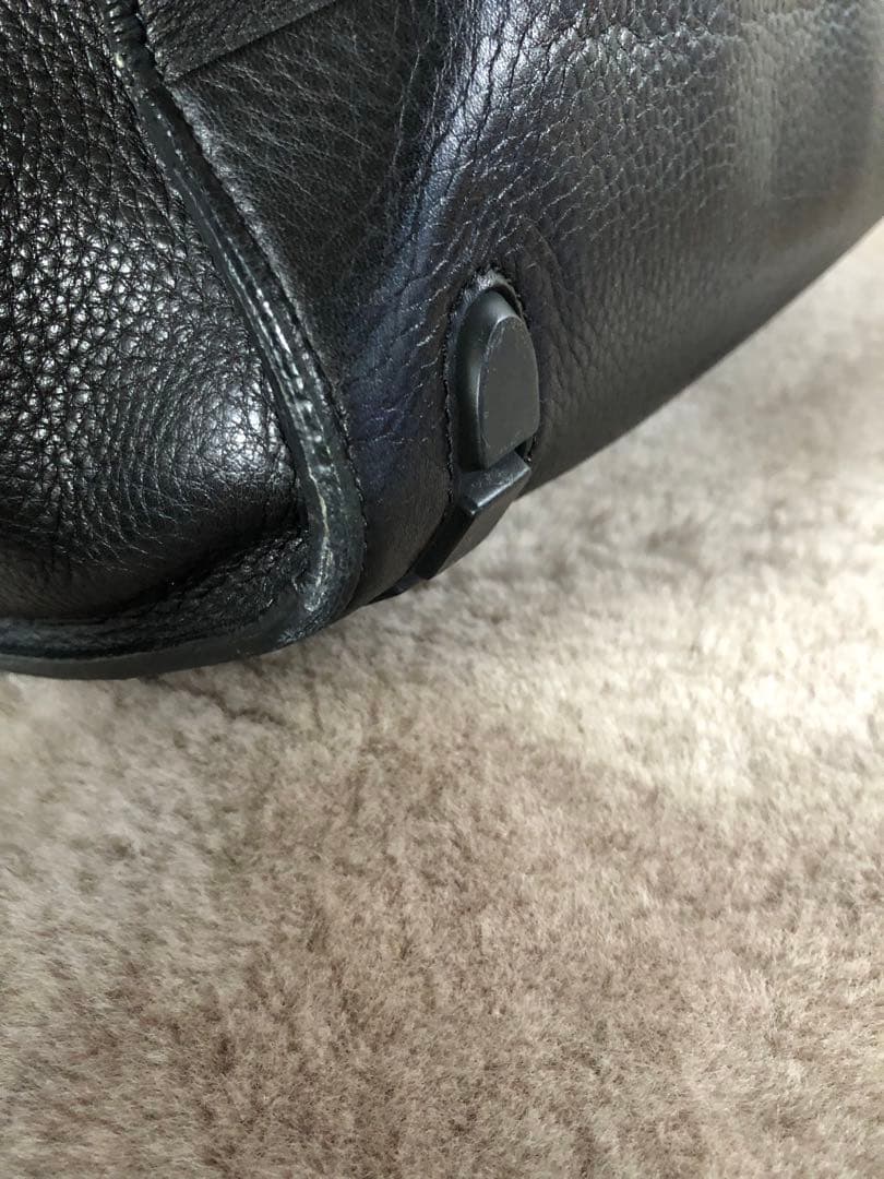 TOMOE 黒 レザー トートバッグ