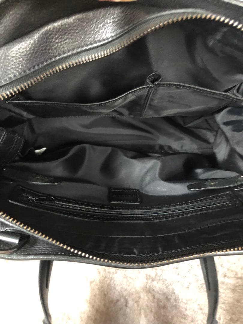 TOMOE 黒 レザー トートバッグ