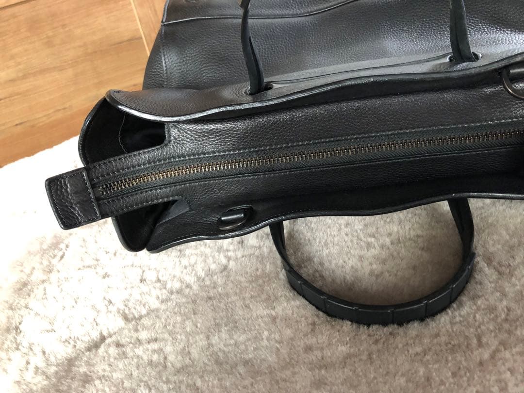 TOMOE 黒 レザー トートバッグ