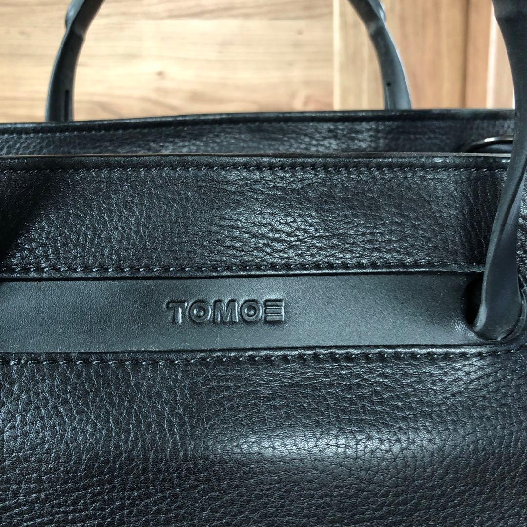 TOMOE 黒 レザー トートバッグ