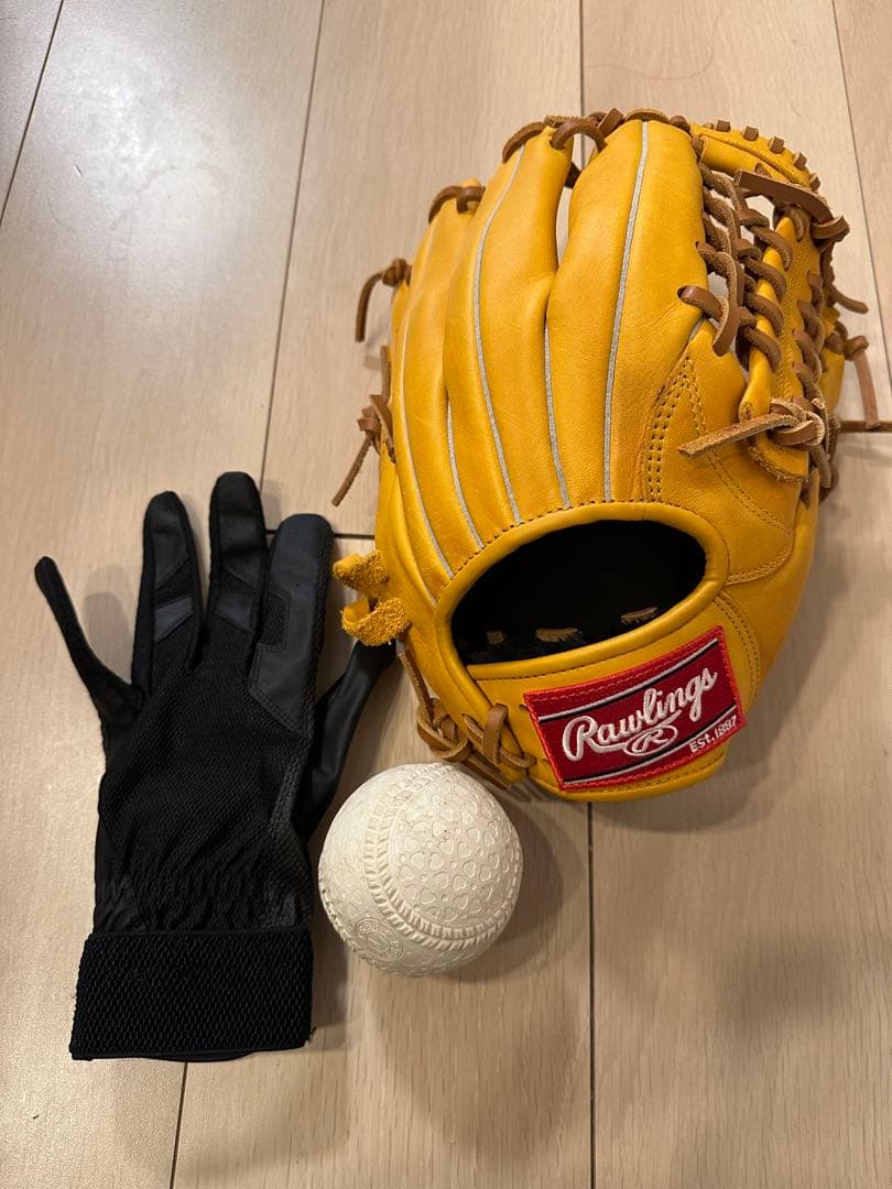 Rawlings 軟式グローブ イエローセット