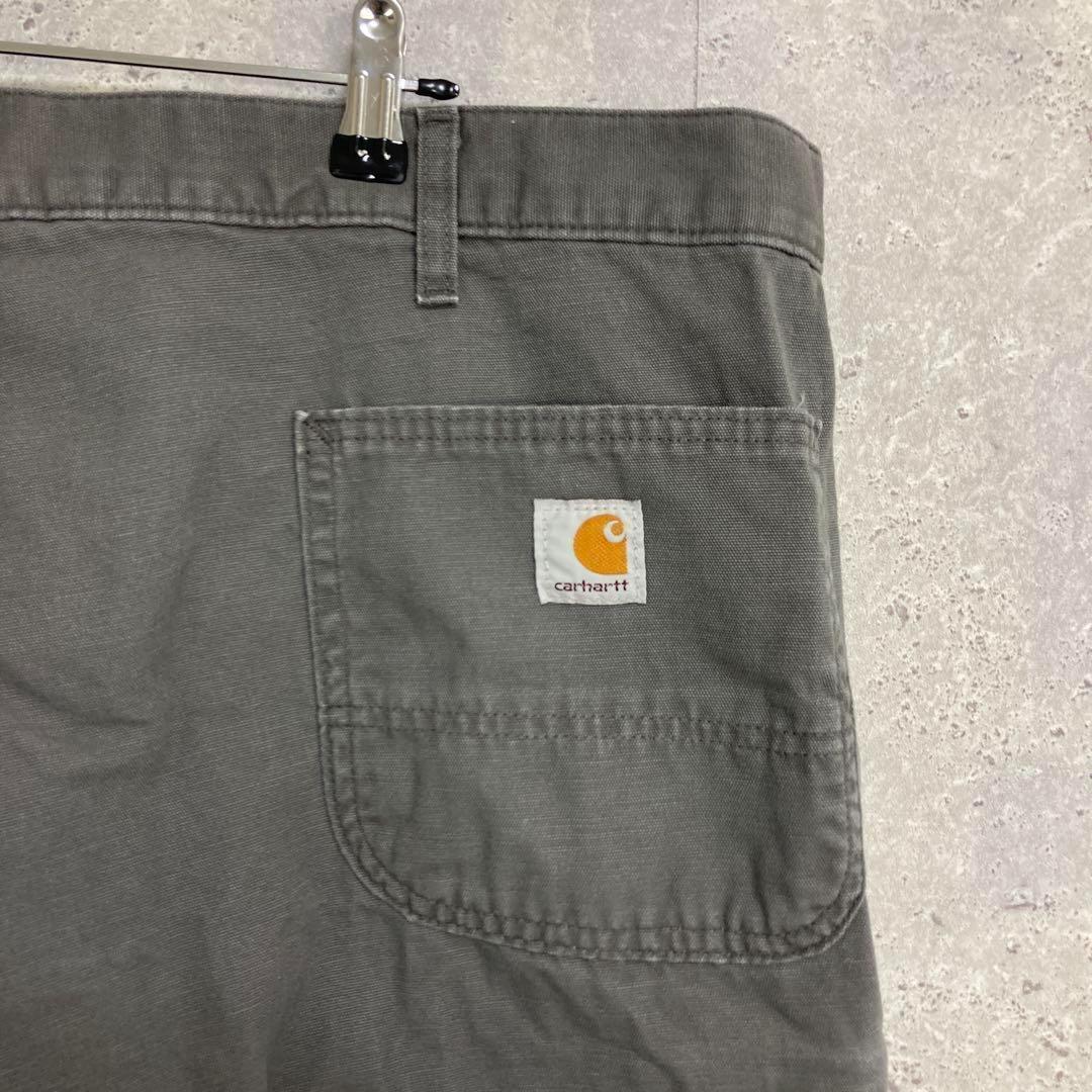 ３枚カーハート　グレー　ワークパンツ　ビックサイズ　古着　W44 L34