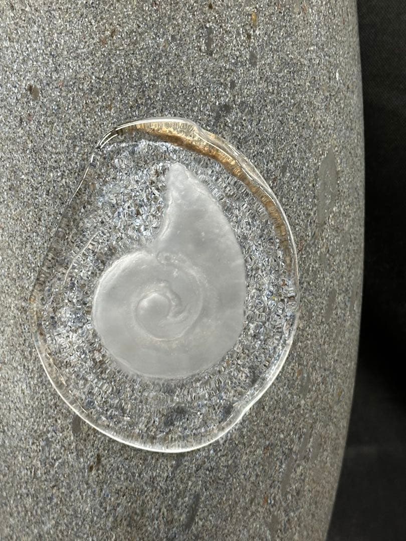 【USED？美品】KOSTA BODA コスタボダ　花瓶　シェル　オムナイト