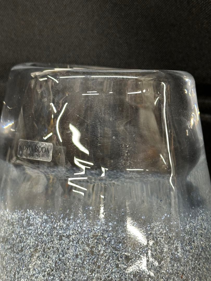 【USED？美品】KOSTA BODA コスタボダ　花瓶　シェル　オムナイト