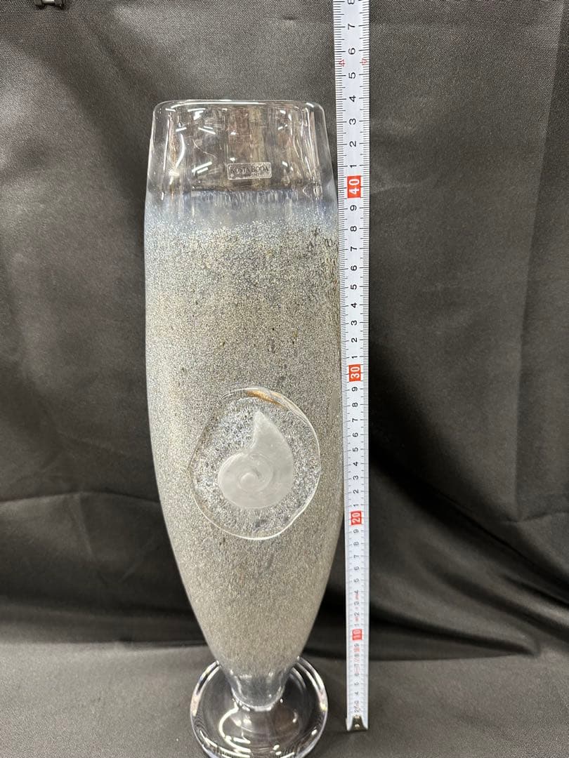 【USED？美品】KOSTA BODA コスタボダ　花瓶　シェル　オムナイト