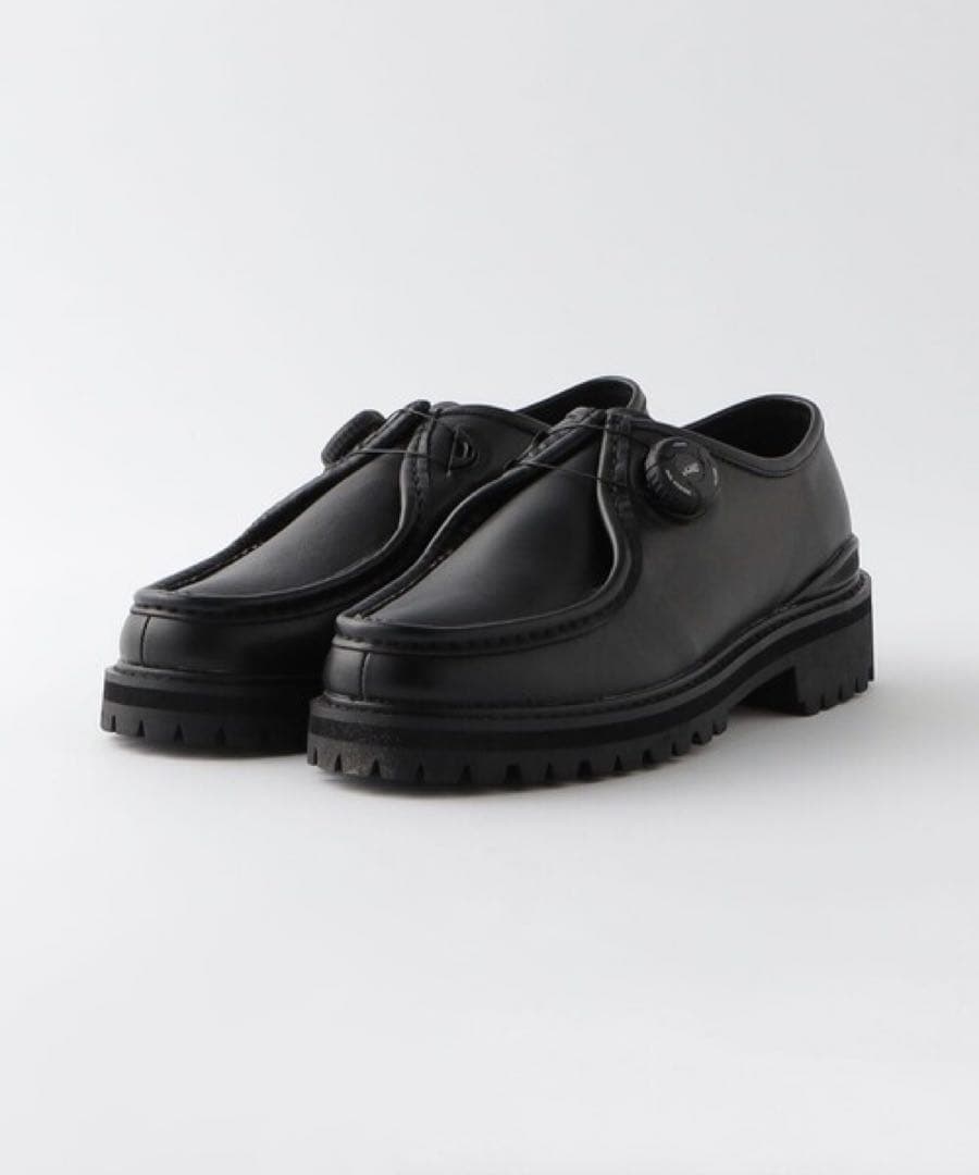 PG Steven Alan KNOCK BLACK LEATHER シューズ
