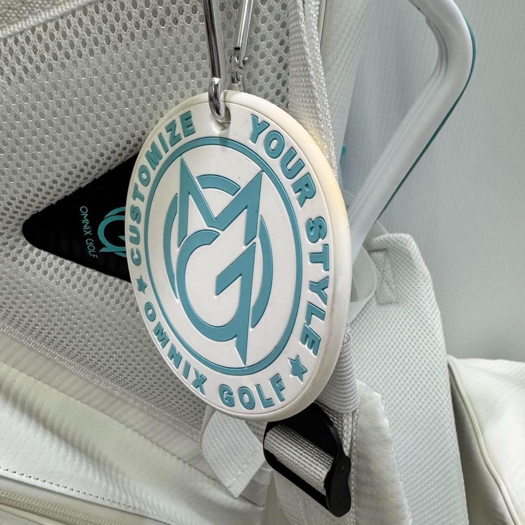 希少 OMNIX GOLF キャディバック ホワイト 8.5型