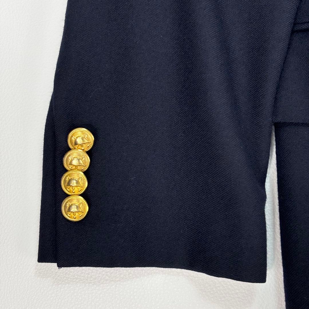 ポロ ラルフローレン テーラードジャケット ダブル 紺ブレ 金ボタン