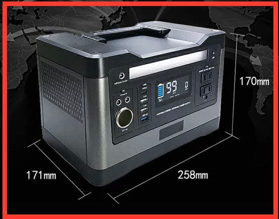 【防災製品等推奨品認証ポータブル電源 大容量　AC(500W) 家庭用蓄電池